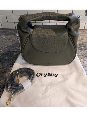 NWT Oryany Anaan Leather Crossbody Bag in Olive Green